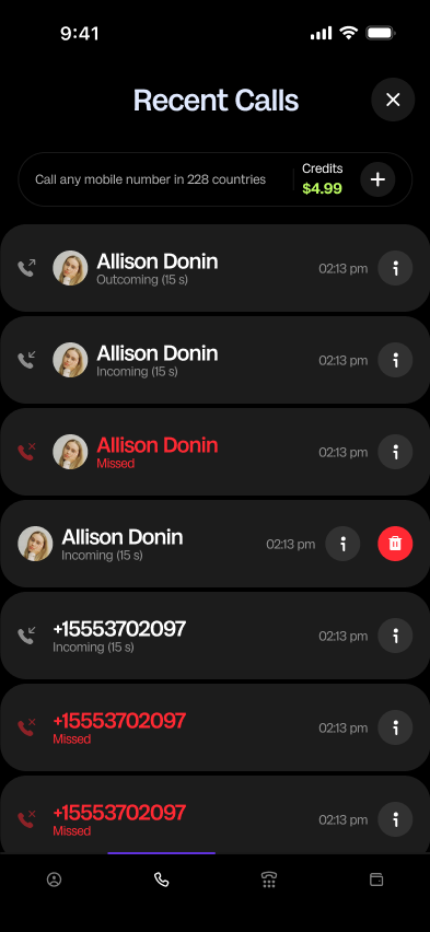 Recent calls