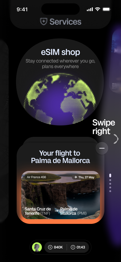 Swipe direction hint proposal